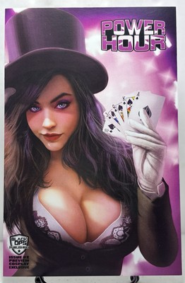 Power Hour #2 Preview Zatanna Cosplay Sidney Augusto Exclusive Black Ops 2023 NM