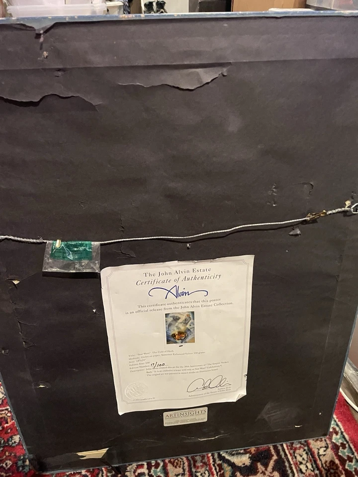 Star Wars John Alvin The Cold Of HothLimited Edition Lithograph (17/100) - Image 3 of 4