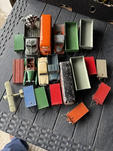 Job Lot of  Various Original Vintage Dinky Corgi Commercials & Cars. Good Lot