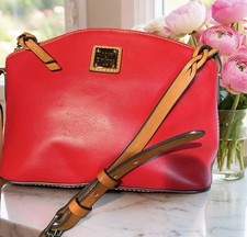 Dooney Bourke Red Smooth European Leather Pen...