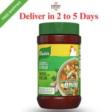 New Knorr Shelf-Stable Granulated Chicken Flavor Bouillon , 2.0 Lb Jar.