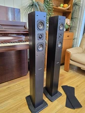 Accusound ES100 2-Way Stereo Speakers 100W 8 Ohm HIFI Tower Speaker - GOSFORD