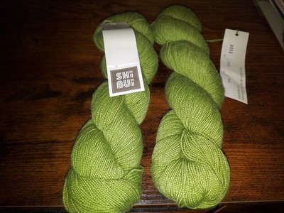 New 2 Hanks yarn SHIBUI KNITS - (DISCONTINUED) CIMA Lime #2024