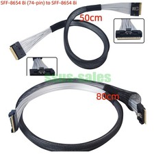 50cm 80cm Slim SAS SFF  8654 8i To SFF  8654 8i Data Transmission Cable PCIe 4.0