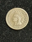1864-L Indian Head Cent Penny Fine+ Condition Circulated