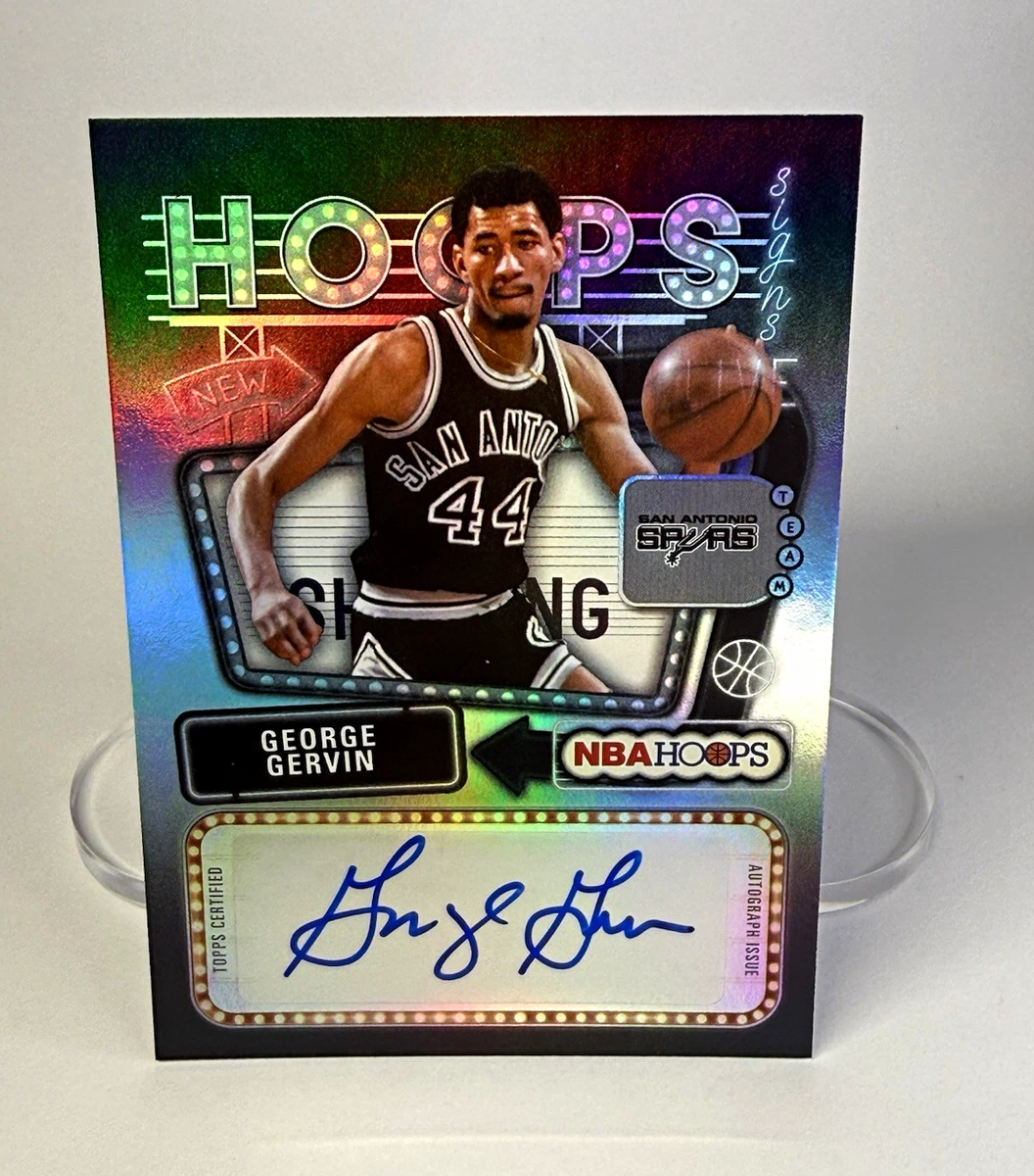 Topps George Gervin Basketball Autographed Sports Trading Cards
