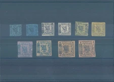 German Old States BERGERDORF 1861 MNH stamps - huge CV