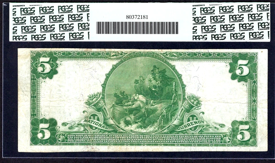 🇺🇸OH 1902 $5 ♚♚HILLSBORO,OHIO♚♚ THE FARMERS&TRADERS NB PCGS VF 20 HARD TO FIND - Image 3 of 3
