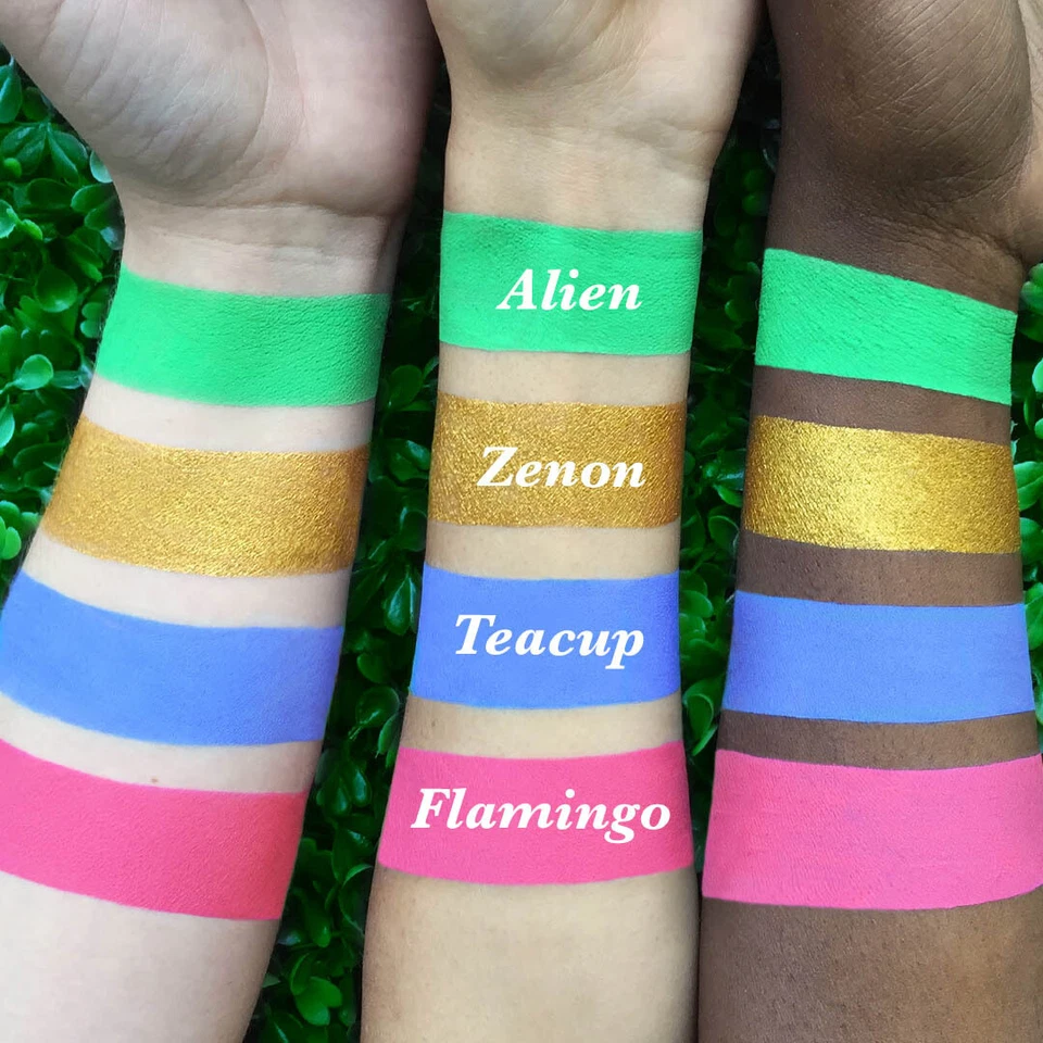 LIME CRIME VELVETINES ALIEN BLACK LIGHT REACTIVE GREEN MATTE LIPSTICK COSMETICS - Image 3 of 3