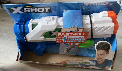 ZURU X SHOT FAST FILL IN 1 SECOND PUMP ACTION WATER GUN 10M 34FT BNIB KIDS FUN - Picture 5 of 6
