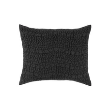 Sinclair pillow sham, asphalt, 100% Cotton, available in standard & king size