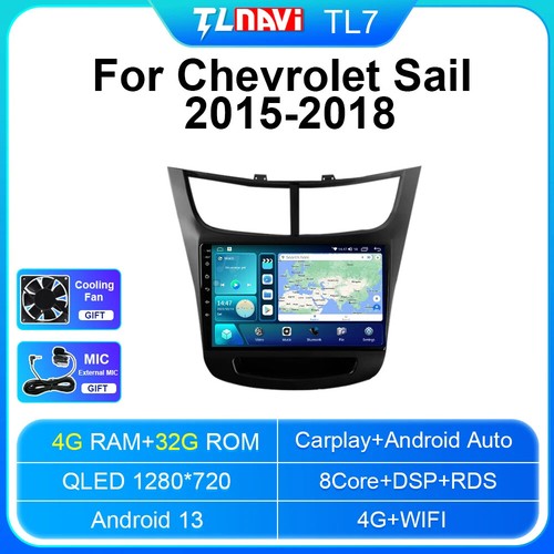 For Chevrolet Sail 3 2015-2018 Stereo Android Car Radio CarPlay GPS Video Player - Picture 9 of 14