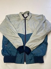 PELZER Blue/Gray Vintage USA MADE Lined Windbreaker Jacket Sz M