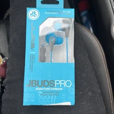JLab JBuds Wired In Ear Headphones - Blue/Gray