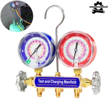 42001 2-Valve Charging Manifold and Test Kit For Types R-22, R-404A and R-410A