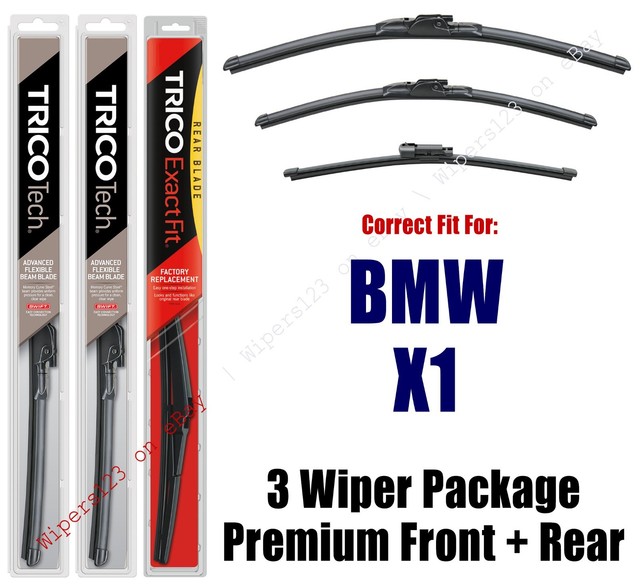 Wipers 3Pack Premium Beam Wiper Blades fits 2016+ BMW X1 19260/160