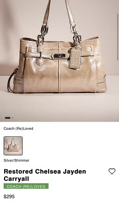 COACH Chelsea Jayden Carryall Champagne Gold Metallic | eBay