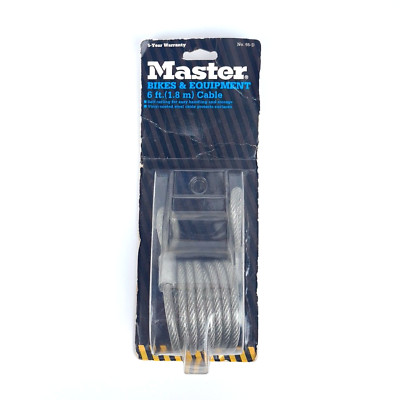 Master Bikes & Equipment 65D Kabel mit geschlungenen Enden, 6 Fuß (1,8 m) 1/4 Zoll Durchmesser