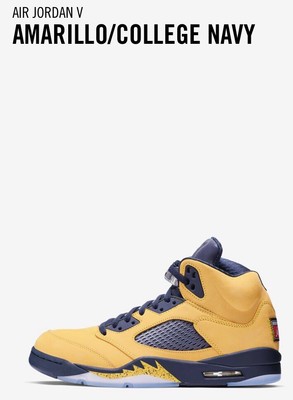 air jordan 5 amarillo college navy