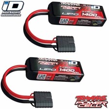 Traxxas 2823X 3S 11.1V 1400mAh 25C LiPo Battery iD Connector 2 Pack Combo