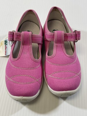 Naturino Girls Pink Adjustable Strap Close Toed Sand Effect Beach Sandal 32 