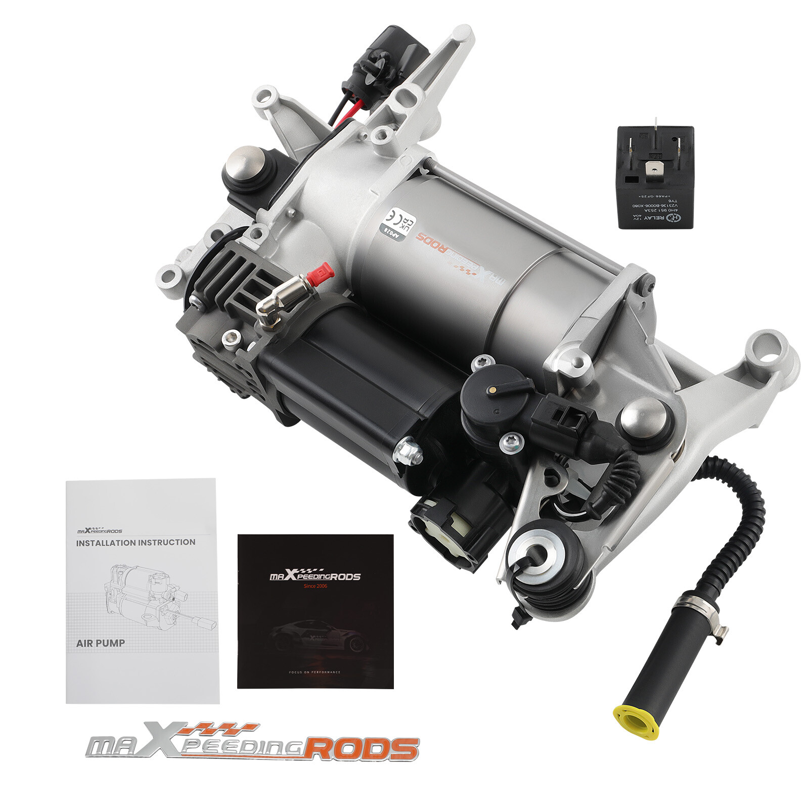 Sospensione pneumatica compressore sospensioni pneumatiche + supporto for VW Touareg 7L 7LA, 7L6, 7L7