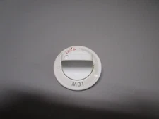 GE Gas Range Burner Knob, White  (2")  WB03K0161  WB3K161  ASMN