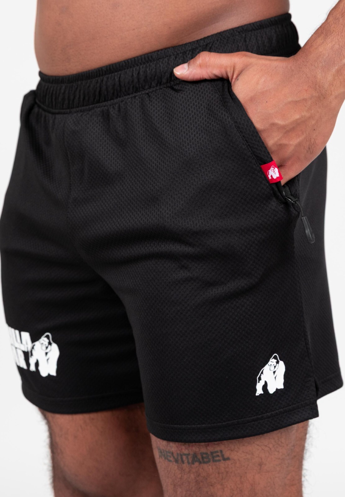 Gorilla Wear Mesh Shorts Miles poliéster spandex en negro 91099900