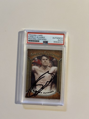Canelo Alvarez Signed Card With PSA