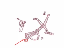 NEW MERCEDES-BENZ E W210 FRONT LEFT WINDOW REGULATOR A2107201146 GENUINE
