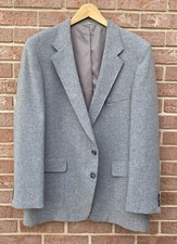 Vintage 80s Levi  s Action Suit Sta Prest 3 Piece Blazer Pants Gray 46R 34 X 30