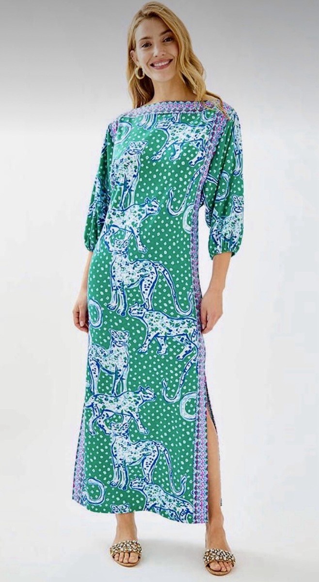 lilly pulitzer silva maxi dress Lilly Pulitzer SILVA MAXI DRESS, Emerald Isle On the Prowl Green