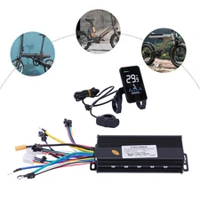 1200W 48V Electric Bicycle eBike Scooter Brushless Controller Kit LCD Display