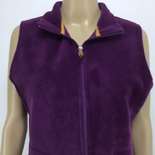 NWT Womens Sz Medium Andes Vest Fleece Woolrich Eggplant