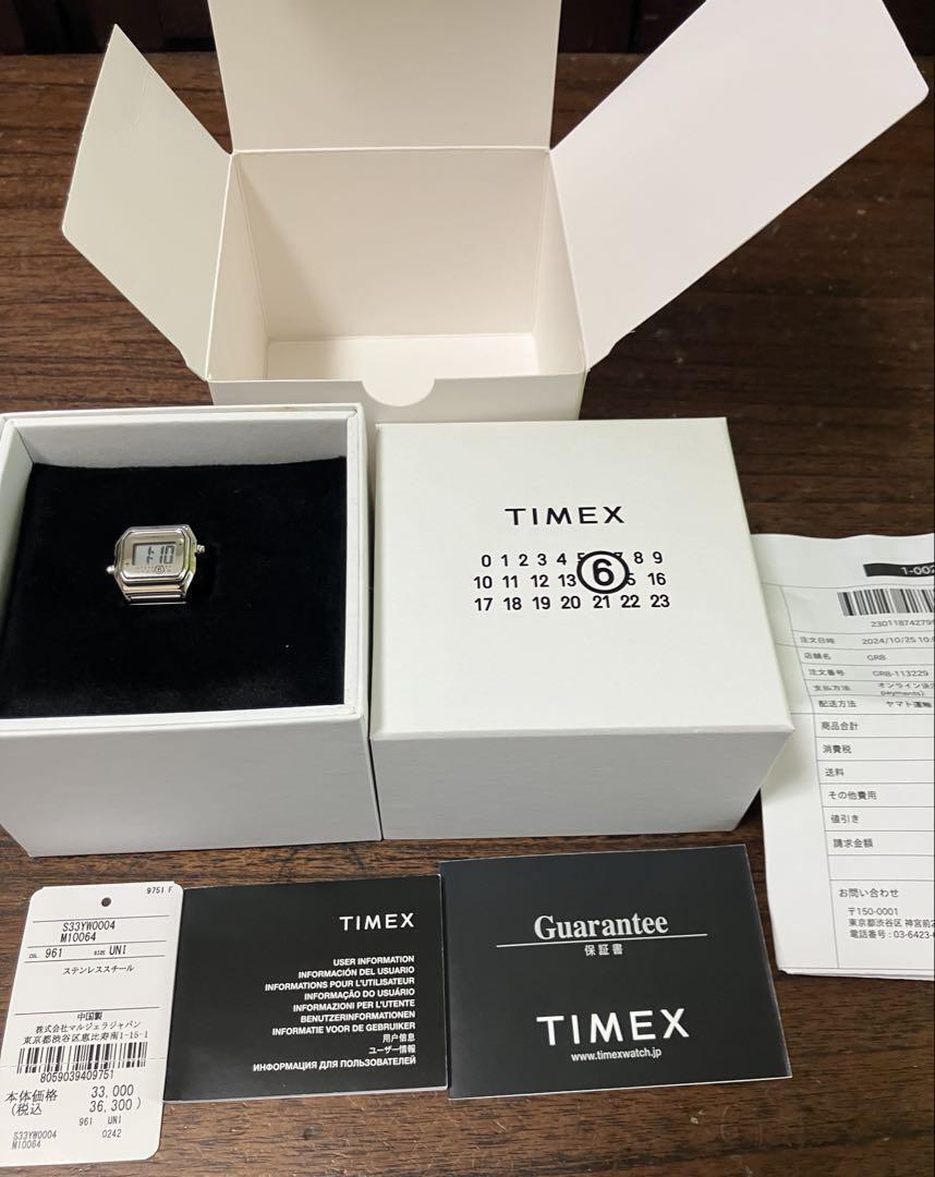 MINT Timex x Maison Margiela MM6 Ring Watch M/L Silver MINT Timex x Maison Margiela MM6 Ring Watch M/L Silver