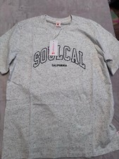 Soulcal&Co Mens Grey T-shirt Size Large UK