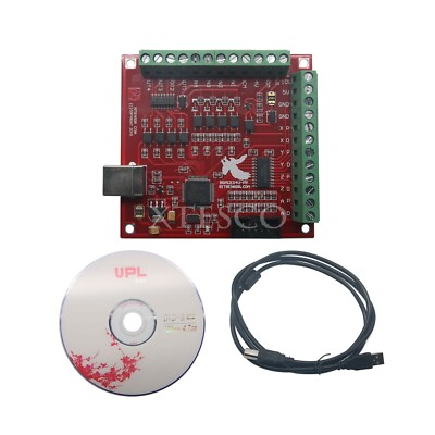 CNC USB MACH3 100Khz Breakout Board 4 Axis Interface Driver Motion Controller xs