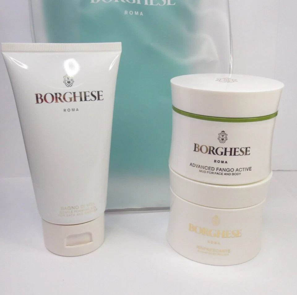 BORGHESE GRIN AND BARE IT BODY SCRUB + MUD MASK + BATH AND SHOWER GEL SET - Image 2 of 3