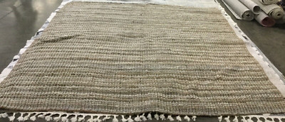 GREY / NATURAL 10' X 10' Broken Thread Rug, Reduced Price 1172662446 NF447K-10SQ