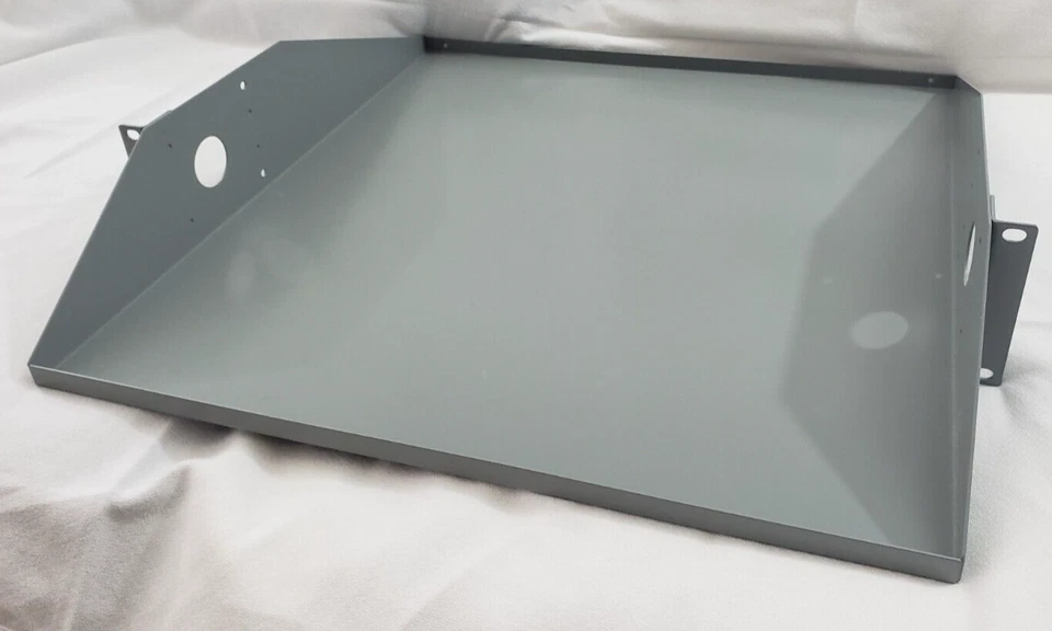 Estante de rack de relé de montaje central, construcción de acero, soporte de montaje de 2 RU Foto 2 de 4