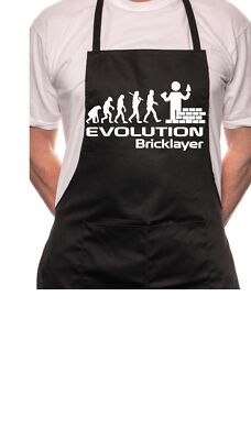 Evolution Of Bricklayer Maurer BBQ Kochen lustige Neuheit Schürze