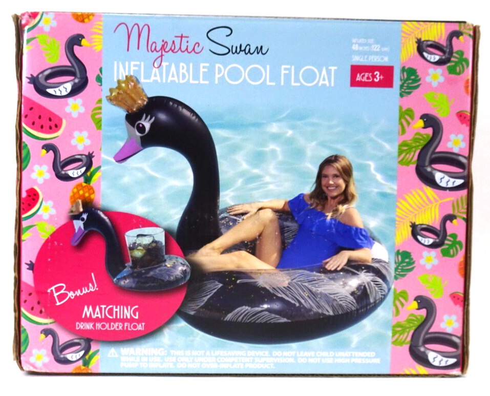 Swan Walmart Intex Pool Float Black Swan Inflatable Pool Float