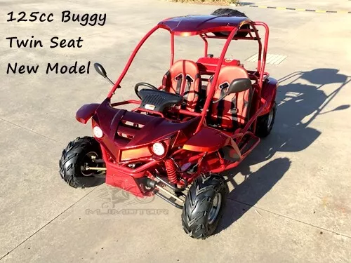 125CC Buggy ATV Sport Quad Dirt Bike 4 Wheel kart Semi Auto 3 1