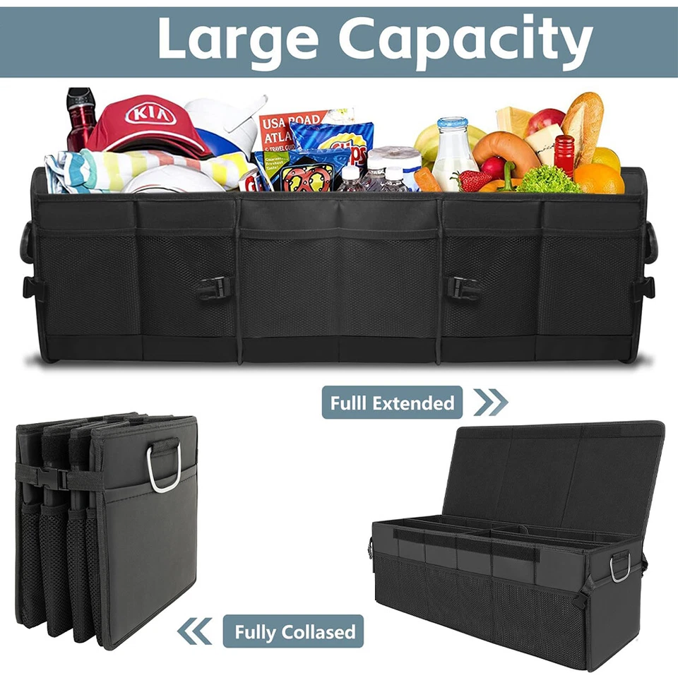 Bolsa organizadora de maletero trasero plegable 4 en 1 para Jeep Grand Cherokee SUV Foto 4 de 4