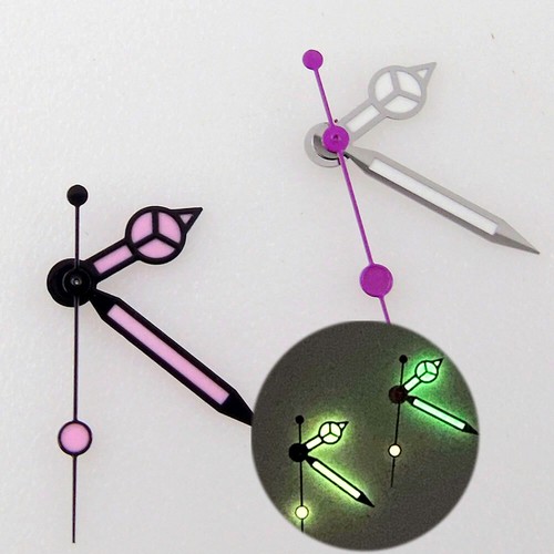 Black Pink Watch Hand Fit NH35A NH36 NH37 NH38 NH70 7S26 4R35 4R36 7002 Movement - Picture 2 of 34