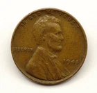 1941 Lincoln Wheat Cent Penny