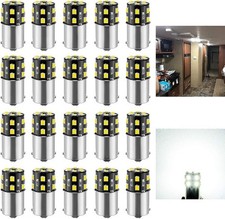 20PCS 1141 1156 Interior LED Light Bulbs, Super Bright 18 Color: Natural White
