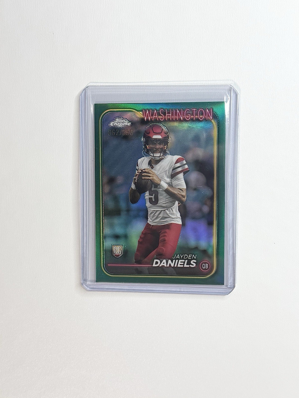 Jayden Daniels 2024 Topps Chrome #201 Teal Refractor 62/250 Rookie Card RC