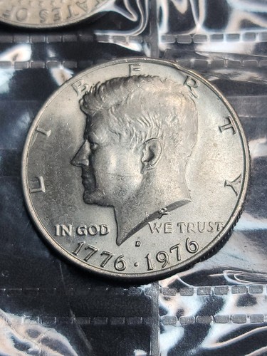rare one of a kind lettering error 1776-1976 bicentennial kennedy half dollar - Picture 1 of 2