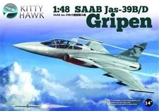 Used plastic model 1/48 Saab JAS-39B/D Grippen [KH80118]
